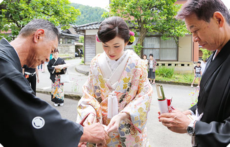 お水合わせの様子